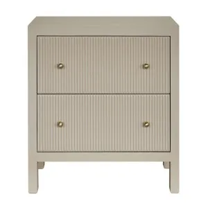 Ariana Bedside Table - Large Beige by Cafe Lighting and Living, a Bedside Tables for sale on Style Sourcebook