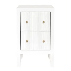 Ariana Bedside Table - Petite White by Cafe Lighting and Living, a Bedside Tables for sale on Style Sourcebook