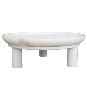 Eileen Footed Bowl - Small White by Cafe Lighting and Living, a Vases & Jars for sale on Style Sourcebook