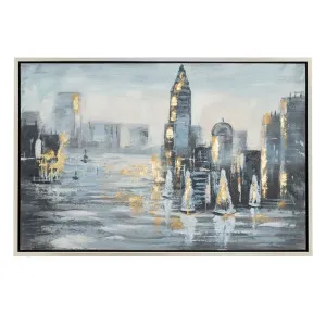 On the way to work Canvas Painting by Cafe Lighting and Living, a Painted Canvases for sale on Style Sourcebook