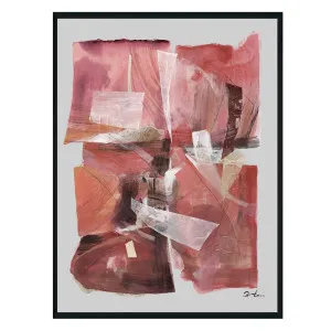 Ruby Abstract Canvas Painting by Cafe Lighting and Living, a Painted Canvases for sale on Style Sourcebook