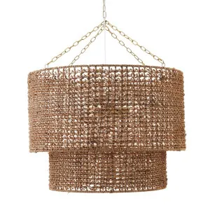 Navarre Rattan Pendant by Cafe Lighting and Living, a Pendant Lighting for sale on Style Sourcebook
