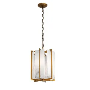 Palermo Alabaster Pendant - Antique Brass by Cafe Lighting and Living, a Pendant Lighting for sale on Style Sourcebook