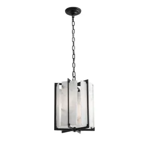 Palermo Alabaster Pendant - Black by Cafe Lighting and Living, a Pendant Lighting for sale on Style Sourcebook
