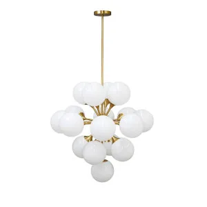 Karina Pendant - Large Brass by Cafe Lighting and Living, a Pendant Lighting for sale on Style Sourcebook