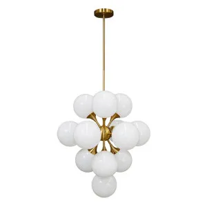 Karina Pendant - Medium Brass by Cafe Lighting and Living, a Pendant Lighting for sale on Style Sourcebook