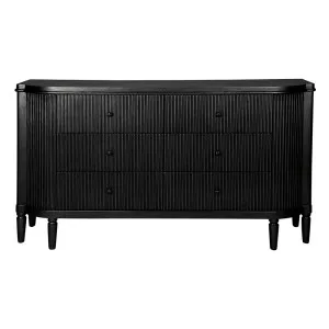 Arielle 6 Drawer Chest - Black by Cafe Lighting and Living, a Dressers & Chests of Drawers for sale on Style Sourcebook