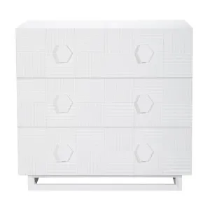 Alton 3 Drawer Chest -  White by Cafe Lighting and Living, a Dressers & Chests of Drawers for sale on Style Sourcebook