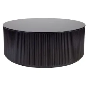 Nomad Round Coffee Table - Black by Cafe Lighting and Living, a Coffee Table for sale on Style Sourcebook