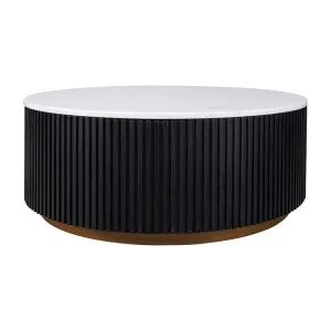 Mason Round Coffee Table - Medium Black by Cafe Lighting and Living, a Coffee Table for sale on Style Sourcebook