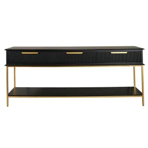 Aimee Console Table - Large Black by Cafe Lighting and Living, a Console Table for sale on Style Sourcebook