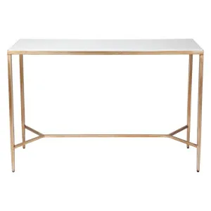 Chloe Stone Console Table - Small Antique Gold by Cafe Lighting and Living, a Console Table for sale on Style Sourcebook