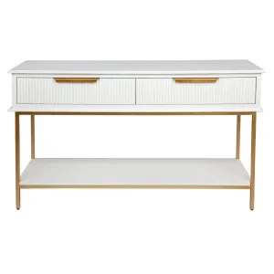 Aimee Console Table - Small White by Cafe Lighting and Living, a Console Table for sale on Style Sourcebook