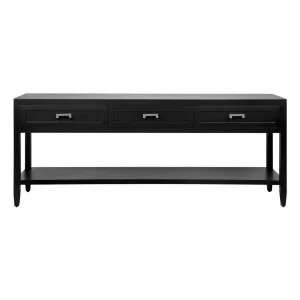 Soloman Console Table - Large Black by Cafe Lighting and Living, a Console Table for sale on Style Sourcebook
