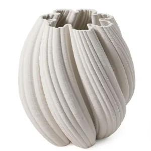 Grace Porcelain Decorative Vase - Medium White by Cafe Lighting and Living, a Decor for sale on Style Sourcebook