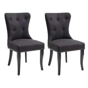 Lugano Dining Chair Set of 2  - Black by Cafe Lighting and Living, a Dining Chairs for sale on Style Sourcebook