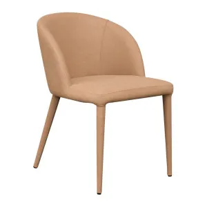 Paltrow Dining Chair - Tan Vegan Leather by Cafe Lighting and Living, a Dining Chairs for sale on Style Sourcebook