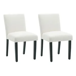Christie Dining Chair Set of 2 - Off White by Cafe Lighting and Living, a Dining Chairs for sale on Style Sourcebook