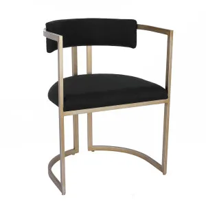 Dino Dining Chair - Black Linen by Cafe Lighting and Living, a Dining Chairs for sale on Style Sourcebook
