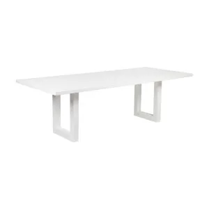 Leeton Oak Dining Table - 2m White by Cafe Lighting and Living, a Dining Tables for sale on Style Sourcebook