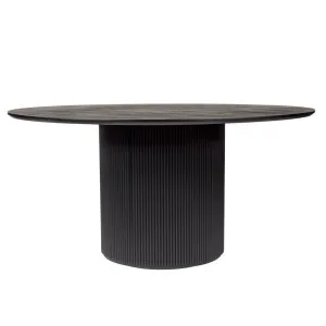 Arlo Round Dining Table - 1.5m Black by Cafe Lighting and Living, a Dining Tables for sale on Style Sourcebook
