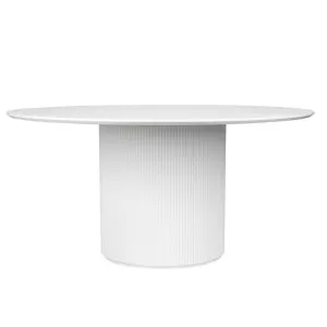 Arlo Round Dining Table - 1.5m White by Cafe Lighting and Living, a Dining Tables for sale on Style Sourcebook