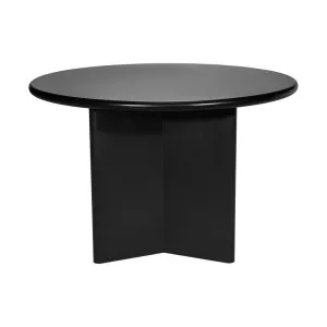 Montauk Round Dining Table - 1.2m Black by Cafe Lighting and Living, a Dining Tables for sale on Style Sourcebook