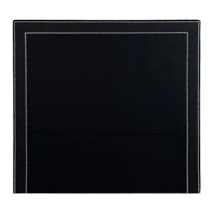 Manhattan Double  Bedhead - Black Linen by Cafe Lighting and Living, a Bed Heads for sale on Style Sourcebook