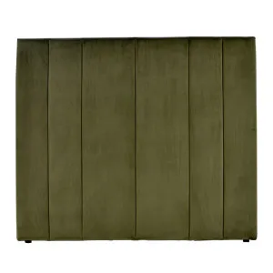 Soho Double Bedhead - Olive Velvet by Cafe Lighting and Living, a Bed Heads for sale on Style Sourcebook