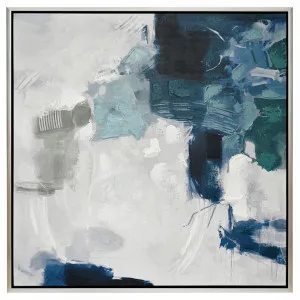 Ms. Verne Blue Series Enhanced Canvas Print by Cafe Lighting and Living, a Prints for sale on Style Sourcebook