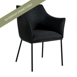Alpha Dining Chair - Black - OUTLET NSW by Cafe Lighting and Living, a Dining Chairs for sale on Style Sourcebook