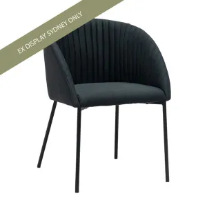 Yates Dining Chair - Black - OUTLET NSW by Cafe Lighting and Living, a Dining Chairs for sale on Style Sourcebook