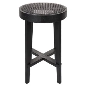 Cape Byron Rattan Kitchen Stool - Black by Cafe Lighting and Living, a Bar Stools for sale on Style Sourcebook