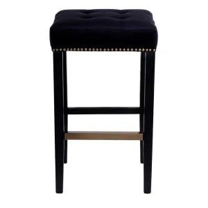 Canyon Black Bar Stool - Black Cotton by Cafe Lighting and Living, a Bar Stools for sale on Style Sourcebook