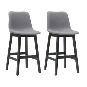 Jermaine Bar Stool Set of 2 - Stone Grey by Cafe Lighting and Living, a Bar Stools for sale on Style Sourcebook
