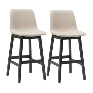 Jermaine Bar Stool Set of 2 - Sand by Cafe Lighting and Living, a Bar Stools for sale on Style Sourcebook