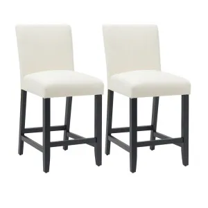 Christie Kitchen Stool Set of 2 - Off White by Cafe Lighting and Living, a Bar Stools for sale on Style Sourcebook