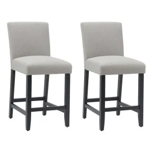 Christie Kitchen Stool Set of 2 -Taupe by Cafe Lighting and Living, a Bar Stools for sale on Style Sourcebook