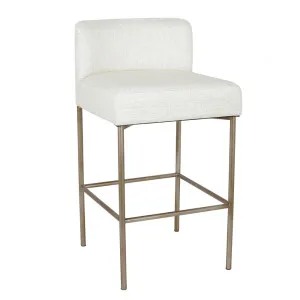 Leon Kitchen Stool - Natural Linen by Cafe Lighting and Living, a Bar Stools for sale on Style Sourcebook