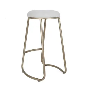Annie Kitchen Stool - Natural Linen by Cafe Lighting and Living, a Bar Stools for sale on Style Sourcebook
