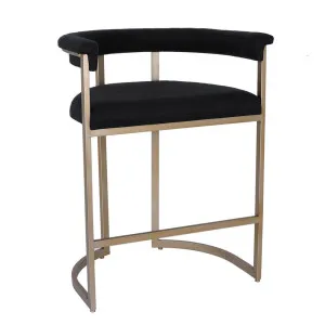 Dino Kitchen Stool - Black Linen by Cafe Lighting and Living, a Bar Stools for sale on Style Sourcebook