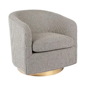 Belvedere Swivel Arm Chair - Black by Cafe Lighting and Living, a Chairs for sale on Style Sourcebook