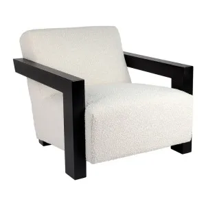 Lennon Arm Chair - Ivory Boucle by Cafe Lighting and Living, a Chairs for sale on Style Sourcebook