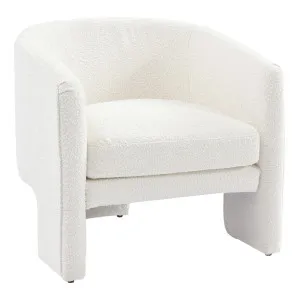 Kylie Arm Chair - White Boucle by Cafe Lighting and Living, a Chairs for sale on Style Sourcebook