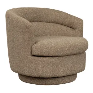 Holly Swivel Arm Chair - Cocoa Mocha by Cafe Lighting and Living, a Chairs for sale on Style Sourcebook