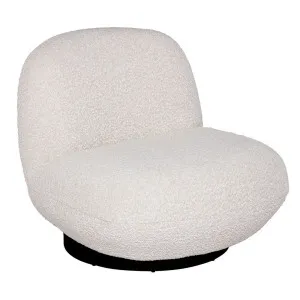 Felicity Swivel Occasional Chair - Ivory Boucle by Cafe Lighting and Living, a Chairs for sale on Style Sourcebook
