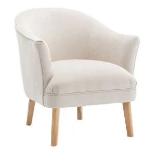 Elsa Occasional Chair - Cream Chenille by Cafe Lighting and Living, a Chairs for sale on Style Sourcebook