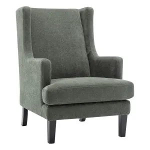 Gable Occasional Chair - Winter Moss Chenille by Cafe Lighting and Living, a Chairs for sale on Style Sourcebook