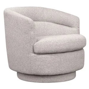 Holly Swivel Arm Chair - Warm Grey by Cafe Lighting and Living, a Chairs for sale on Style Sourcebook