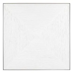 White Vortex Oil On Canvas Painting - Large by Cafe Lighting and Living, a Painted Canvases for sale on Style Sourcebook